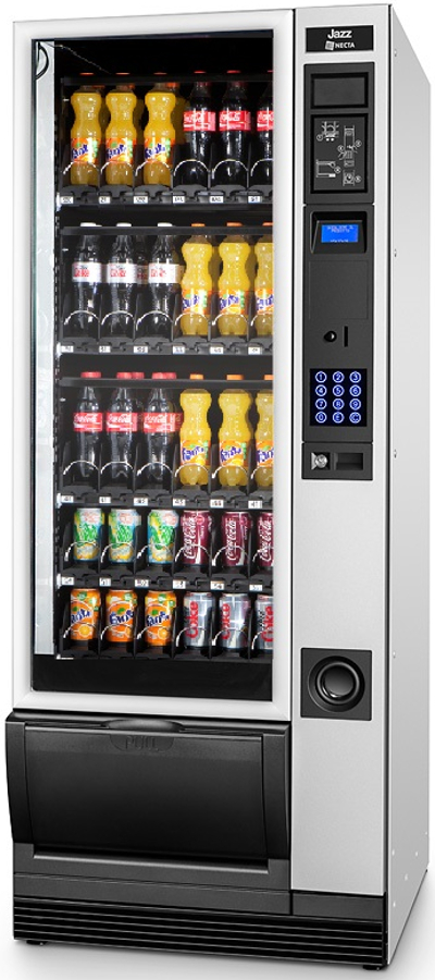 necta jazz can and bottle cold drinks vending machine